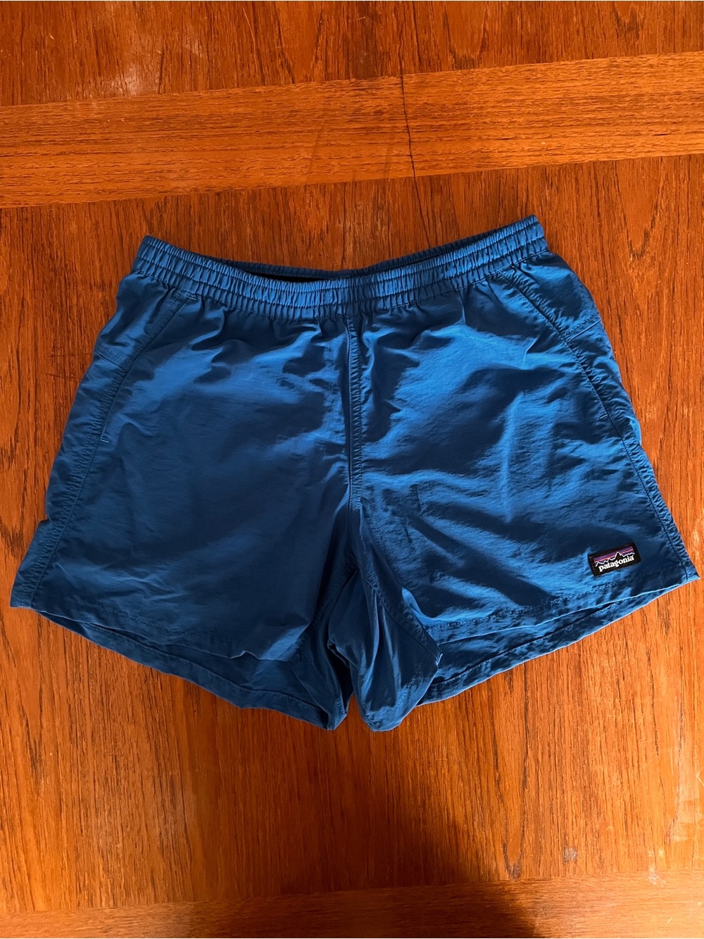 Patagonia Women's Baggies shorts; XS; blue